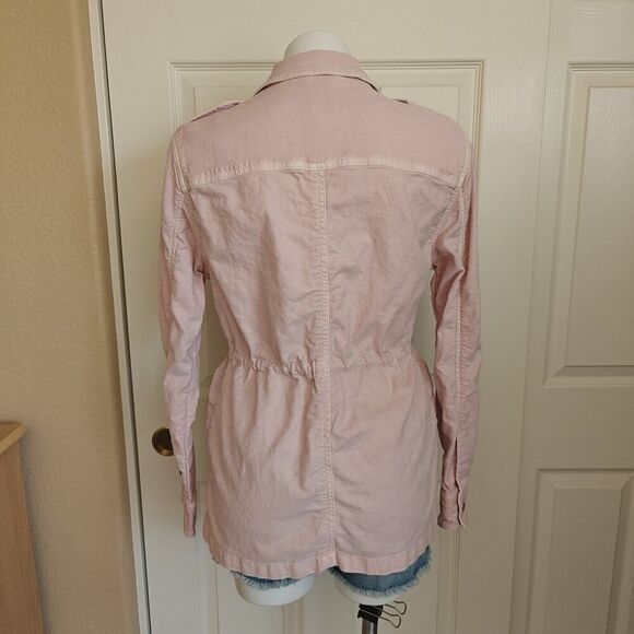 GAP pale pink tencel utility jacket sz S - Picture 7 of 12